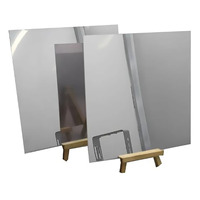 High Reflective 86% Mirror Surface Aluminum Sheet Mirror Effect DIY Aluminum Plate Thickness 0.3mm - 1mm 200x200mm 300x300mm