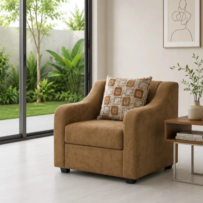 Stylish modular leisure seat combination fabric sofa suitable for living room