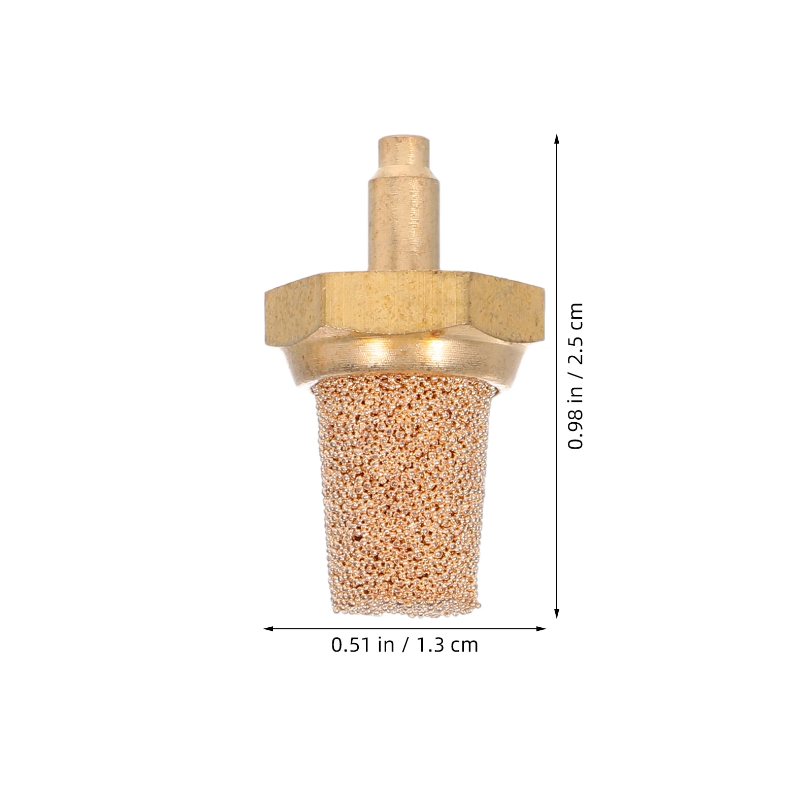 5 قطعة M5 فوهة مرشح النحاس لآلة الضباب العالمي النحاس الهوائية الخمار المرحلة آلة لصنع الدخان مخفض الضوضاء