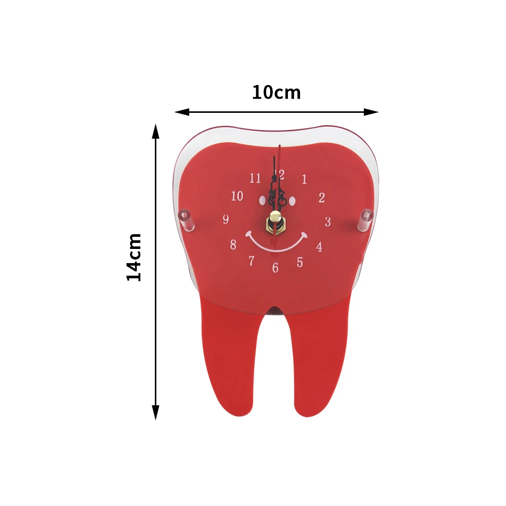 Tooth Shape Dental Clock Hanging Wall Decor Clocks Orthodontist Surgeon Gift Clinic Ornaments Artcraft Dentistry Teeth Clock