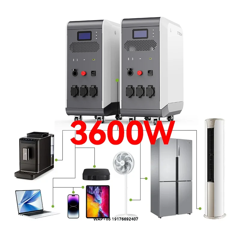 PT3650S 3600W 5kWh Portable Solar Generator 110V 220V Lithium Battery Supply Bank DC AC USB Chargers Portable Power Station