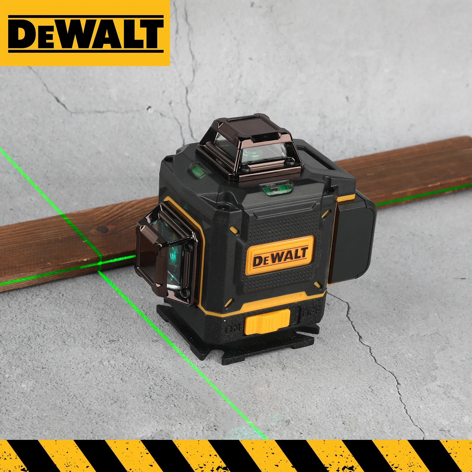 2025 جديد! DEWALT 4 جوانب * 360 درجة عمودي 3-4D مستوى الليزر شعاع أخضر 16 خطوط التسوية الذاتية العمودية عبر خط Lase #1
