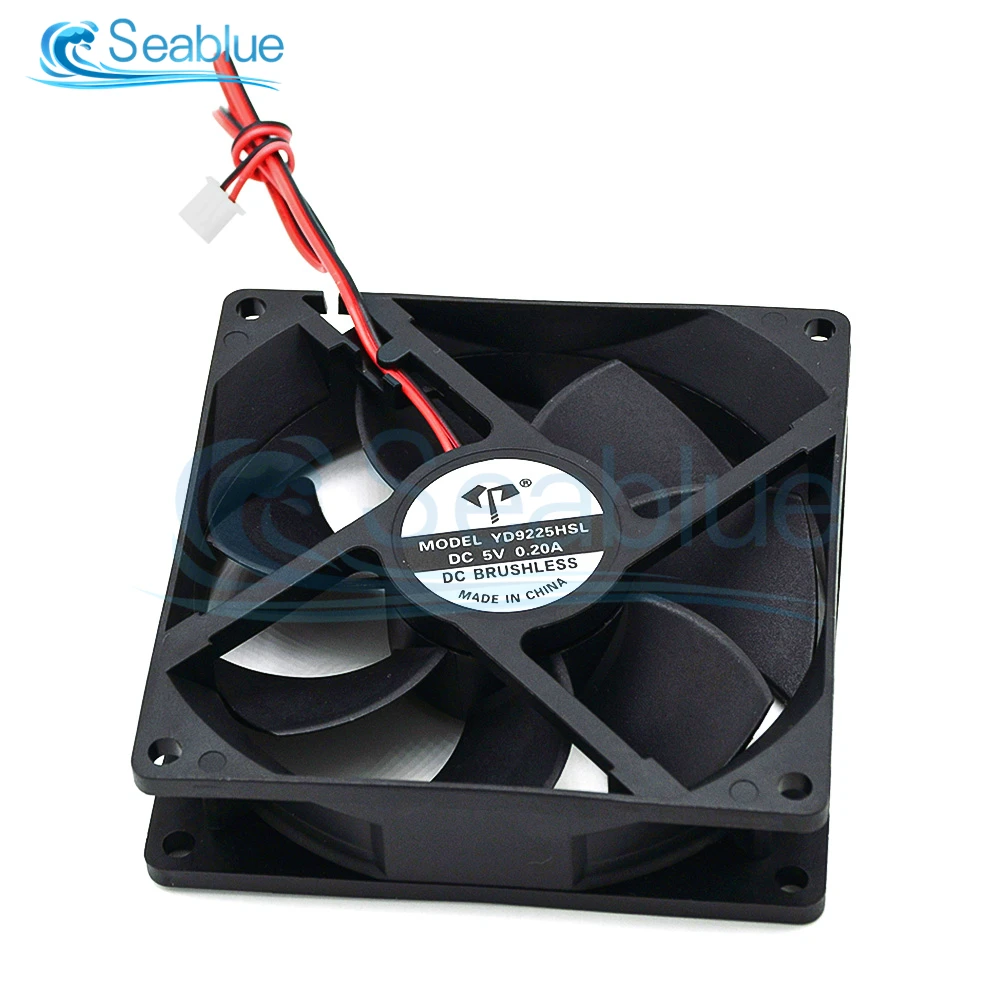 1PCS DC9225 92mm 9225 Computer Case Cooling Fan 92x92x25mm DC 5V 12V 24V 0.20A 2PIN USB Brushelss PC CPU Cooler Fan 90mm 9cm