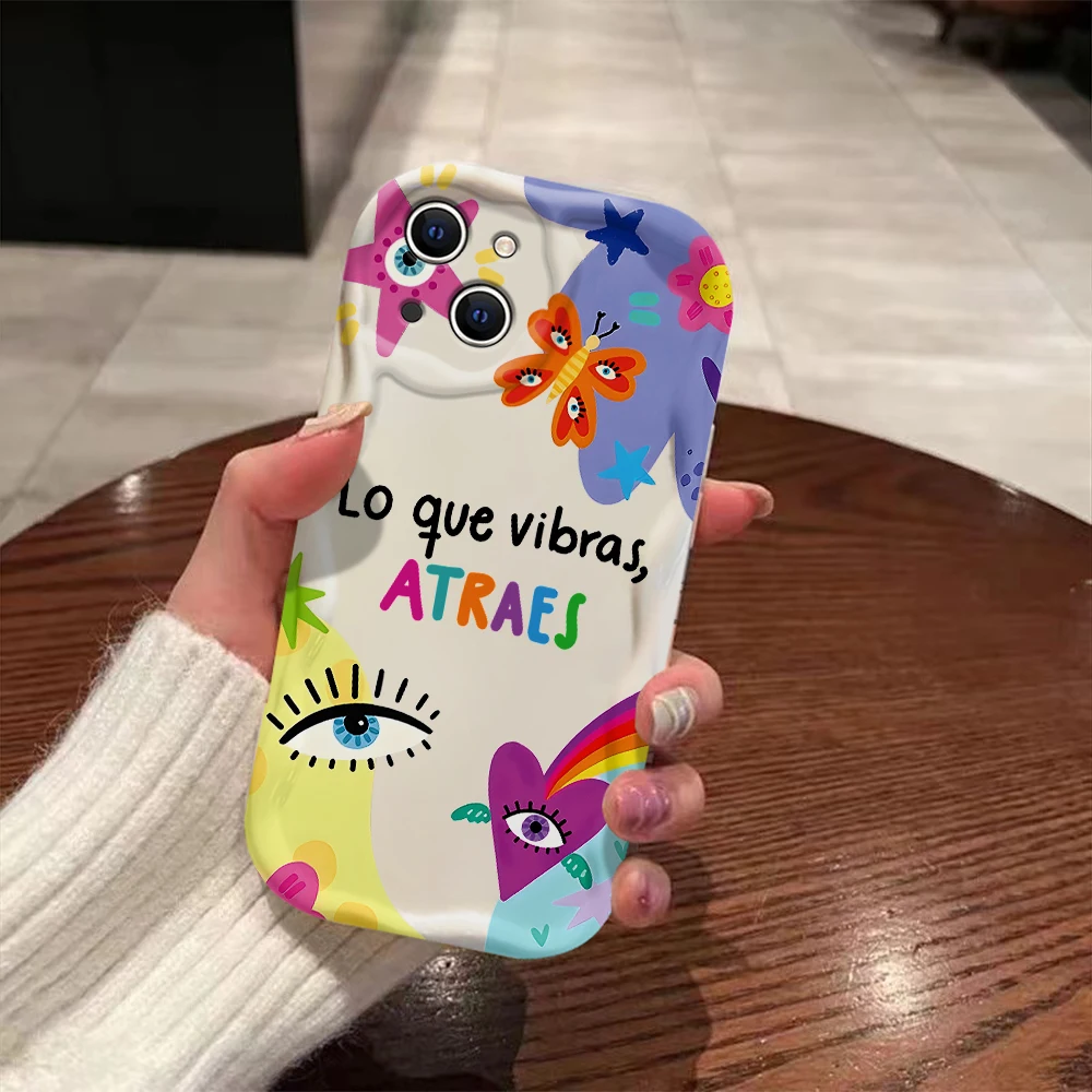 Lucky Turkish Evil Eye 3D Wave Case For iPhone 16 15 14 13 12 11 Pro Max Mini X XR XSMAX 8 7 6S Plus Soft Silicone Cover