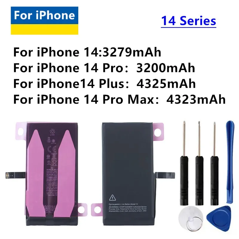 

IP14 series High Capacity Battery For iPhone 14/ 14 Pro /14 Pro Max /14 Plus Repair replacement parts with Tools