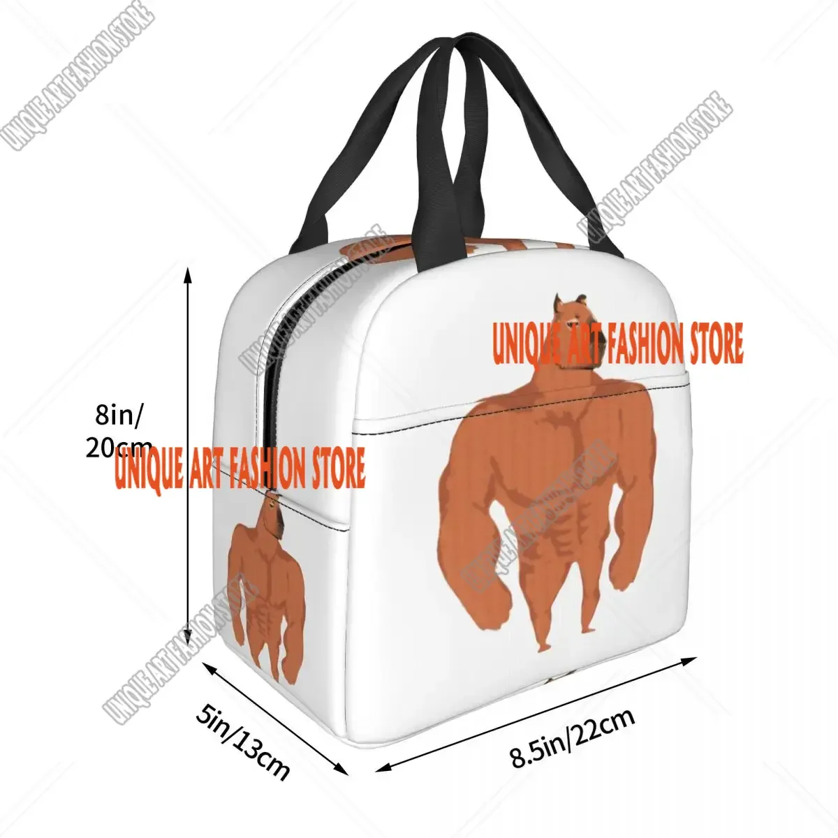 Buff Capybara Borsa per il pranzo termica isolata Contenitore per il pranzo portatile da donna per bambini in età scolare Scatola per alimenti