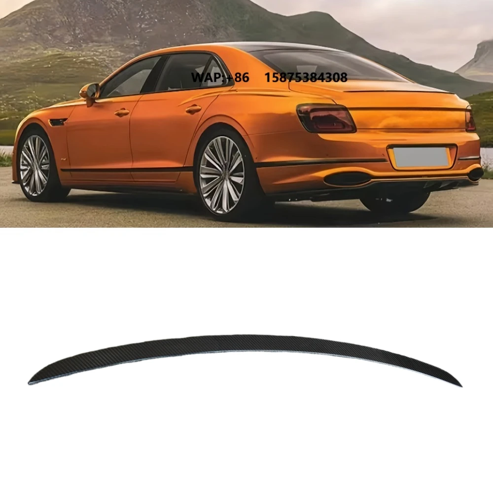 

Car Tail Modification with Dry Carbon Fiber Rear Spoiler, Luggage Spoiler Suitable for Flying Spur