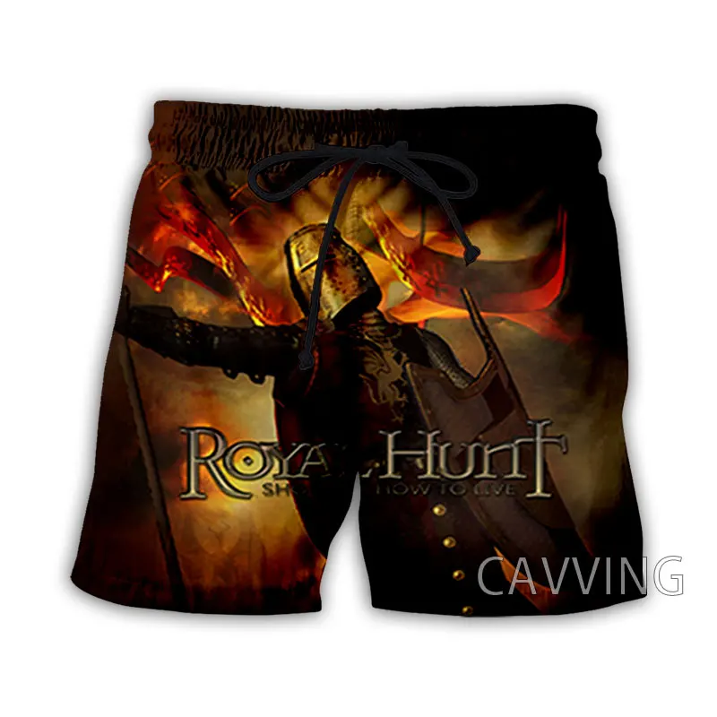 CAVVING 3D Print  Royal Hunt Band  Summer Beach Shorts Streetwear Quick Dry Casual Shorts Sweat Shorts for Women/men