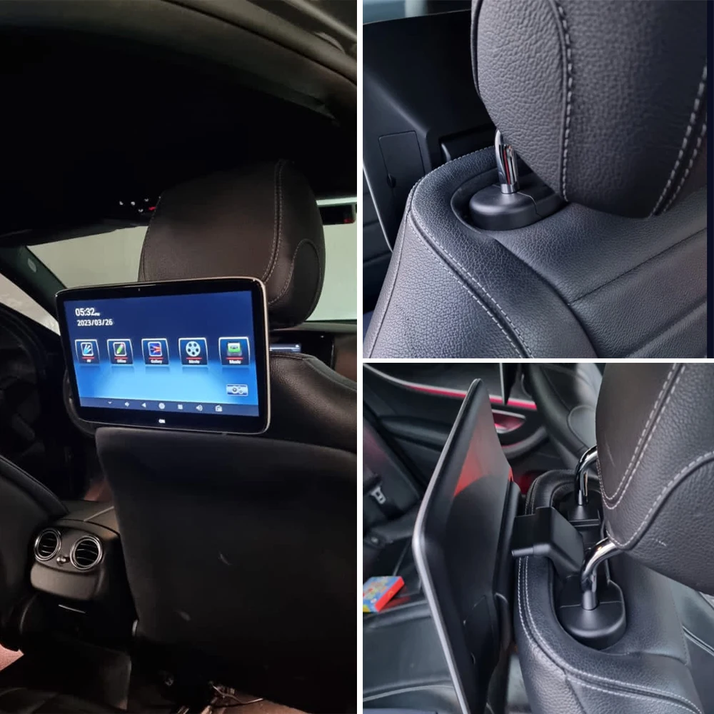 For 2021-2026 Mercedes Benz E GLE GLS Class Android IPS 4K HD Screens Headrest Monitor Rear Seat Entertainment Multimedia Player