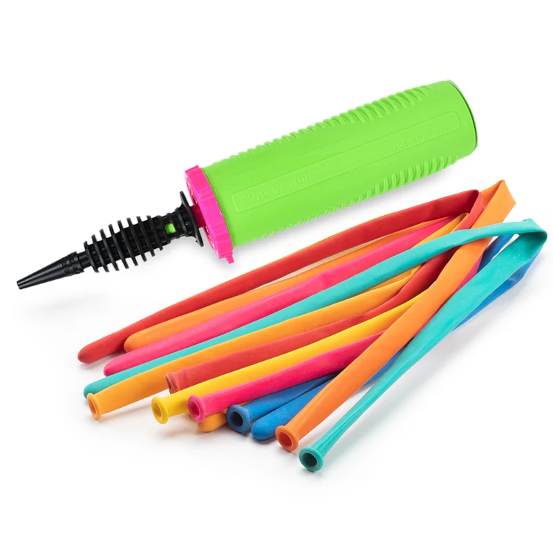 1Pc Balloon Pump Plastic Hand Held Needle Inflatable Toys And Foil Latex Air Balloon Hand Pump Portable Useful Decoration Tools