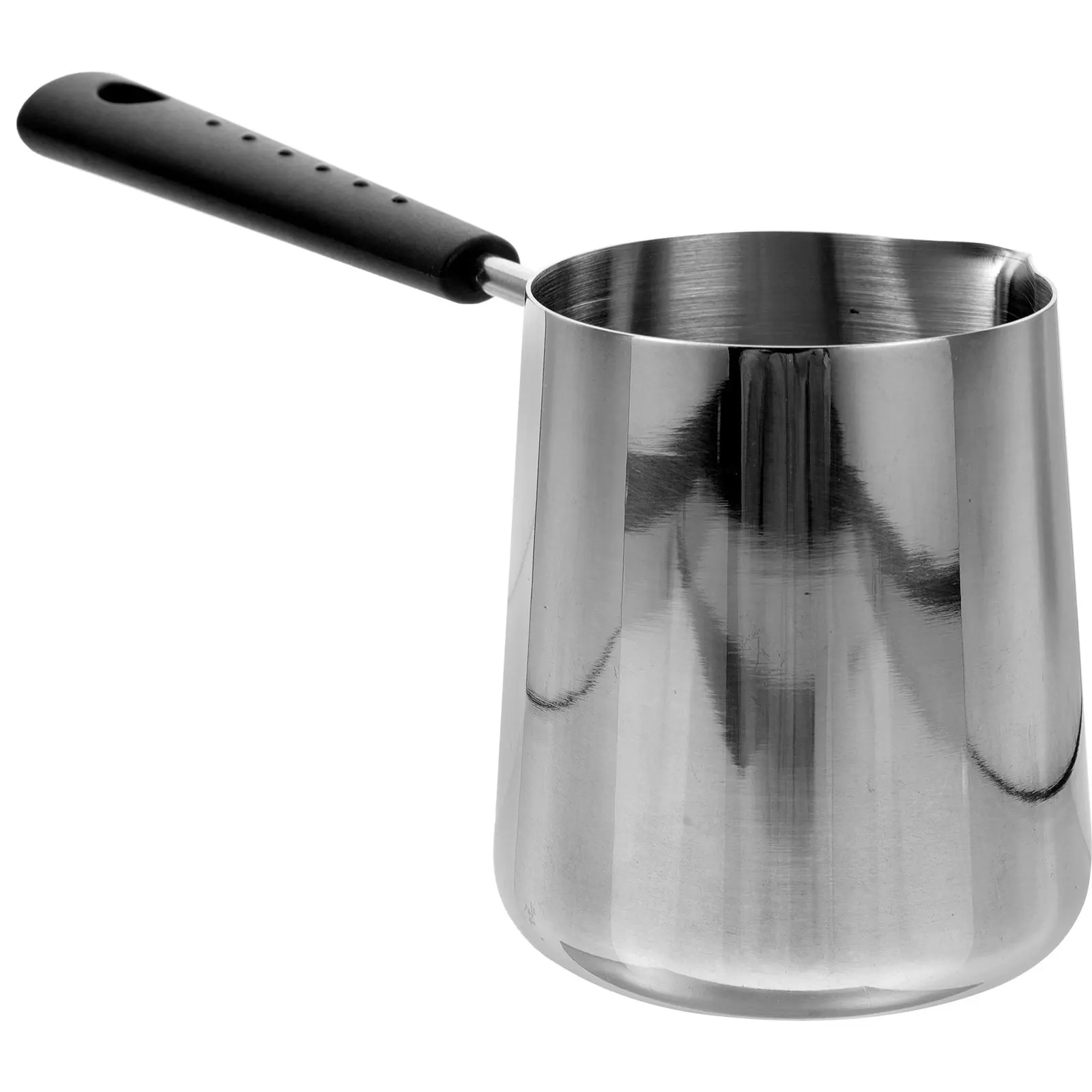 

Stainless Steel Small Sauce Pan with Ergonomic Handle Smooth Bottom for Even Heat Conducting Oil Milk Melting Kitchen Tool