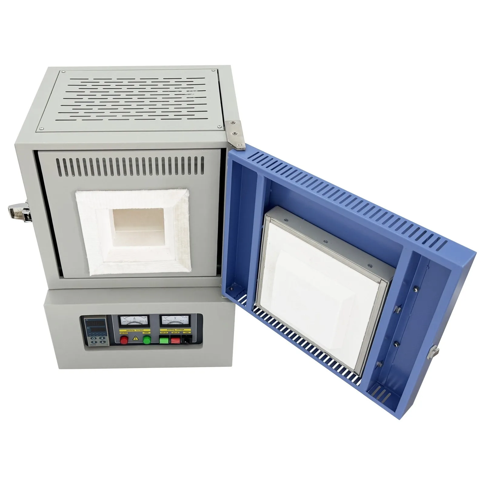 فرن كمامة ذكي للمختبر 110 فولت 2 كيلو وات 1700 ℃ معدات التسخين القابلة للبرمجة Si-Mo #3