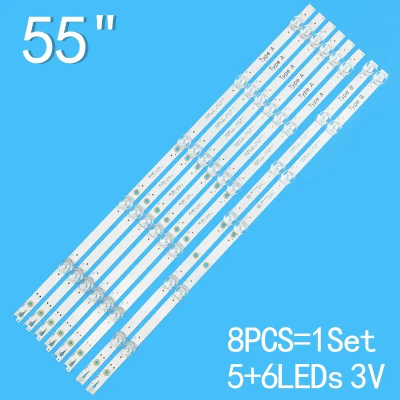 LED strip For 4708-K55WDF-A2117N51 A2117N41 A1113N31 K550WDF A2 A1 4708-K55WDF-A1113N21 A1113N31 55FCU-FATSC DS-D5055UQ-A