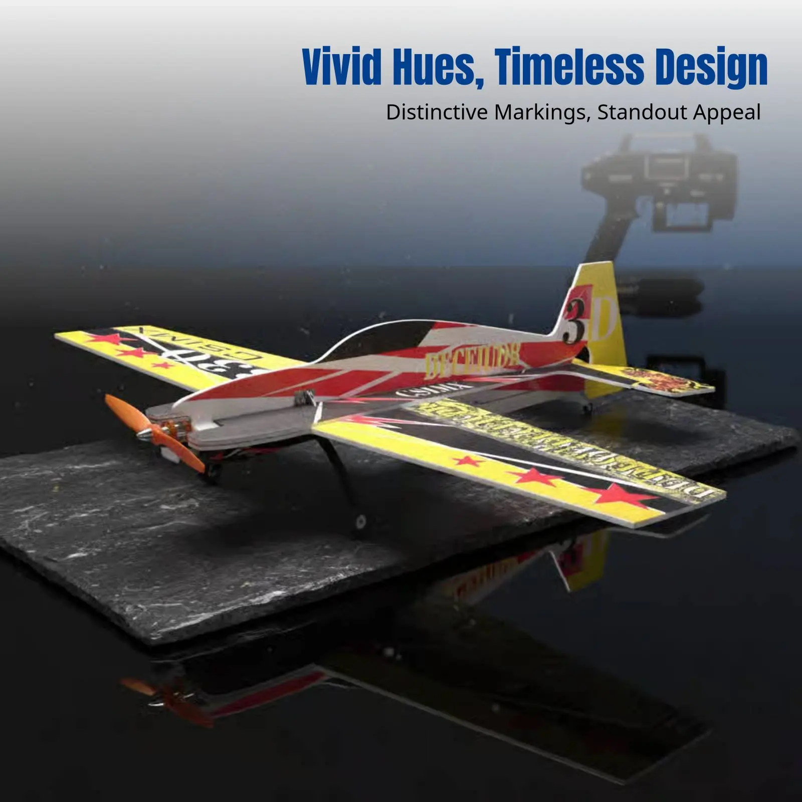 RC Airplane, Electric F3P Stunt Plane, 330 Fixed Wing, Lightweight Foam, Sturdy, Remote Control Aircraft for Youth, DIY Assembly