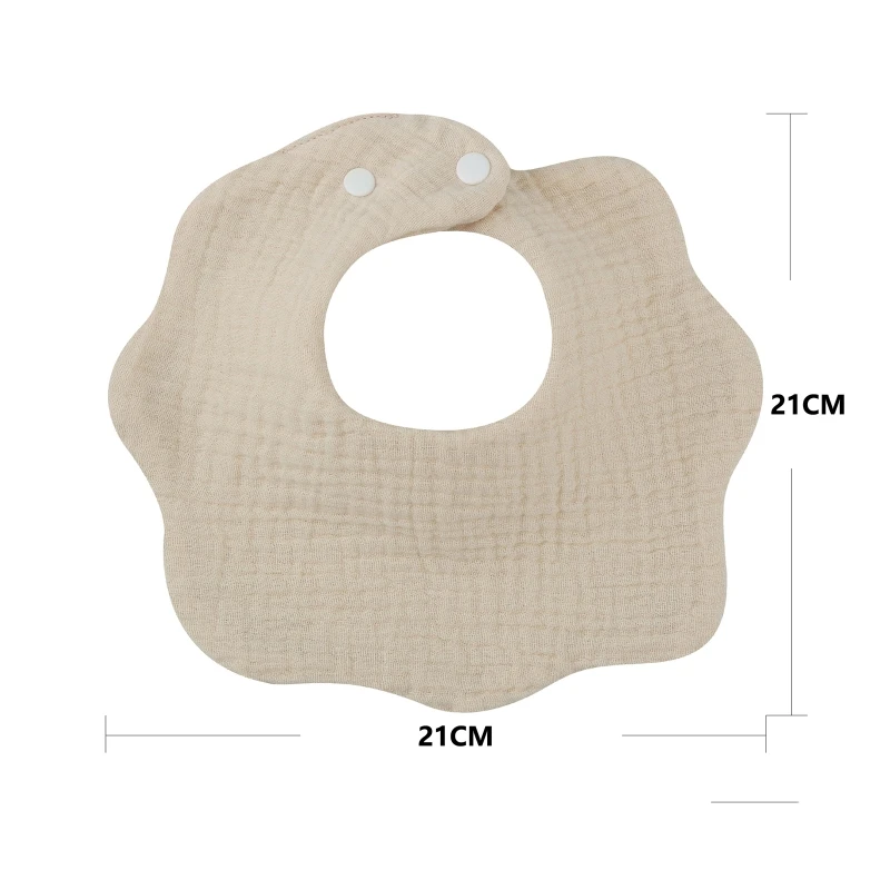 Baby Bibs 360 Degree Rotating Cotton Gauze Muslin Baby Kid Bandana Bibs Soft Burp Cloths Newborn Infant Saliva Towel Baby Stuff