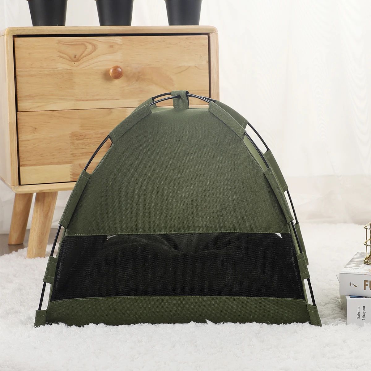 Tenda per animali domestici letto gatti forniture per la casa accessori cuscini caldi mobili divano cestino letti inverno Clamshell Kitten tende Cat