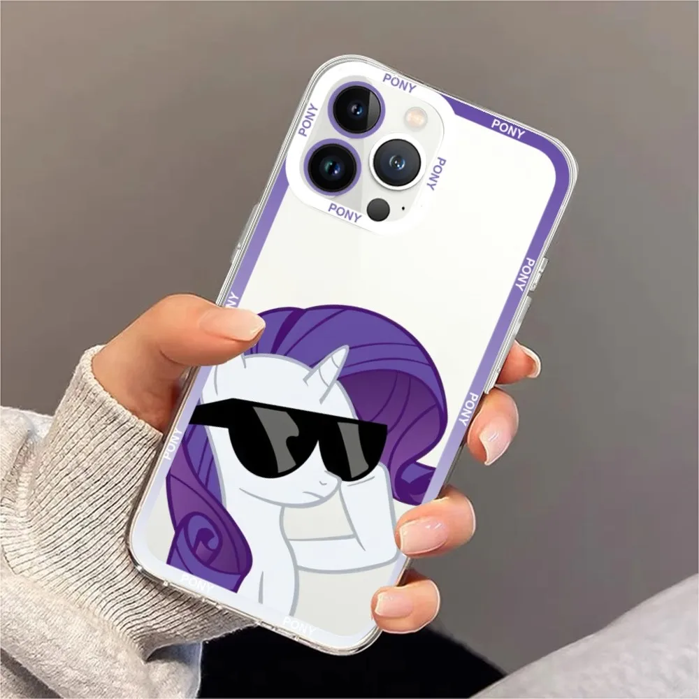 M-My Little P-Pony Phone Case For iPhone 11 12 Mini 13 14 Pro Max Transparent Shell