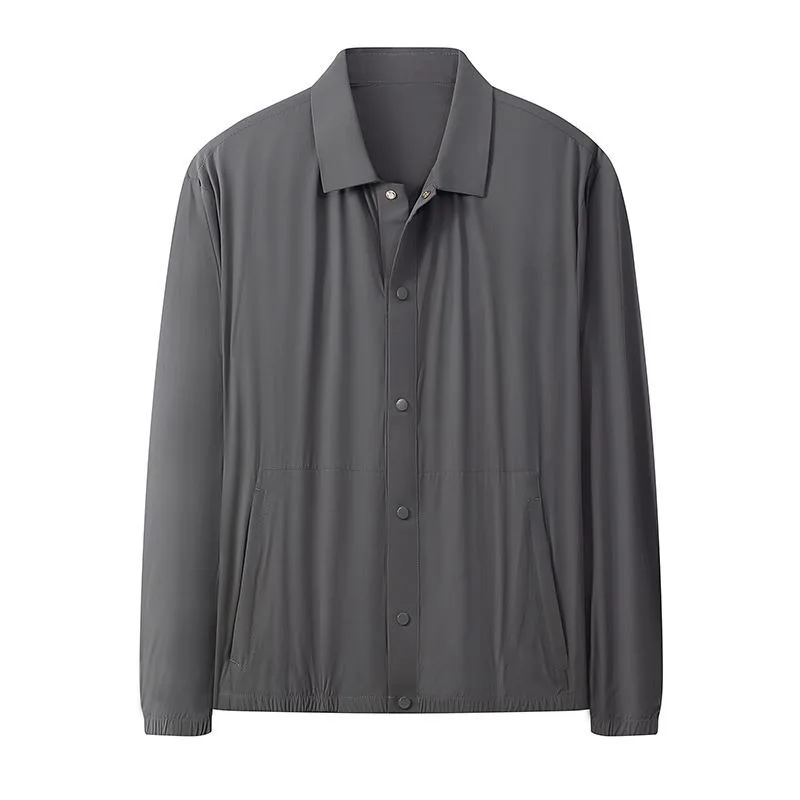 Men's UPF50+ Sunscreen Shirts Suit High End Business Casual Jacket Breathable Sun Protection Top Quality Outdoor Fishing Clothes