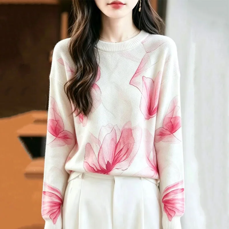 Winter Semi-Turtleneck First-Line Ready-To-Wear Pure Wool Pullover Women's Solid Color Knitted Bottoming Shirt