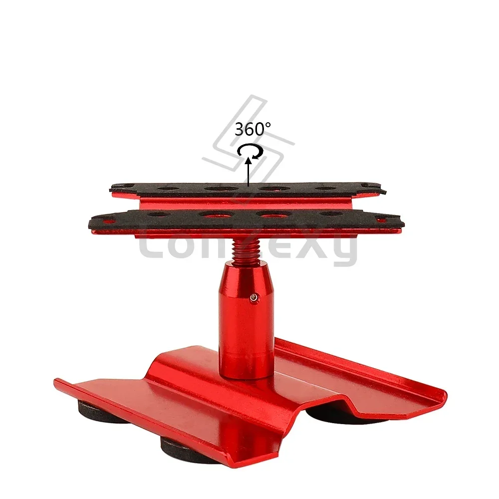 Aluminum Alloy RC Car Repair Stand Workstation RC Work Stand for SCX24 TRX4M FCX24 1/16 1/18 1/24 Scale RC Truck Crawler Buggy