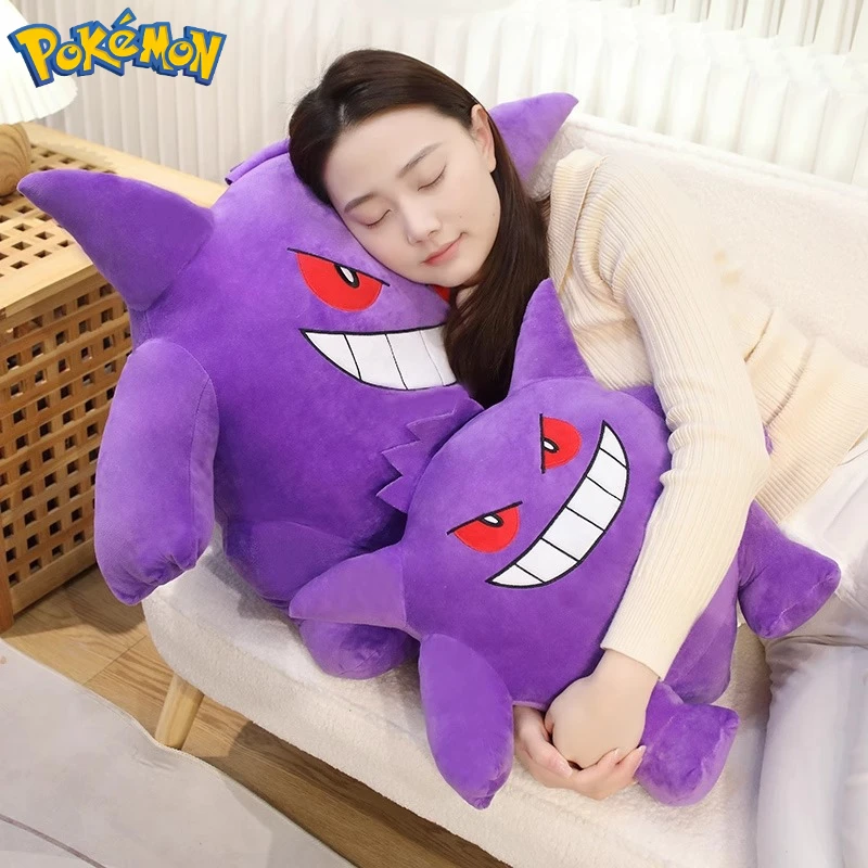 20/40/60cm tamanho grande pokemon plushies gengar peluche dos desenhos animados anime kawaii ornamento confortável boneca macia crianças brinquedo presente