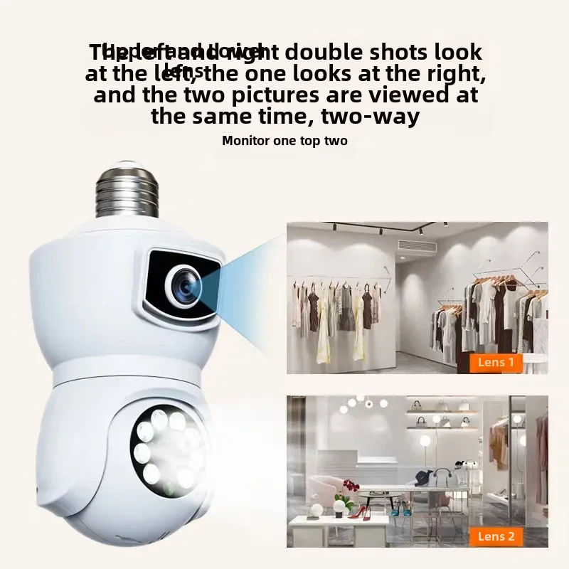 Yiiot Double-sided Bulb Camera Home Use 360 Degree Wifi Remote Surveillance High-definition Full Color Light Head