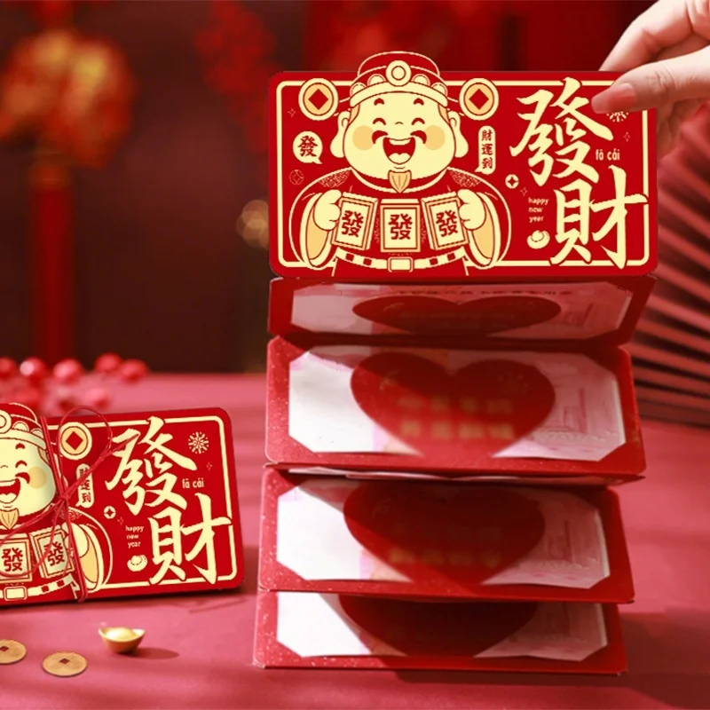 Cartoon Pattern Year of The Horse Lucky Red Envelope Traditional Wedding Spring Festival Envelope
