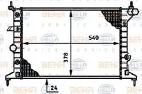 Store code: 8MK376720-401 for engine water radiator xxx20xev clip/T VECTRA B (BRAZING)