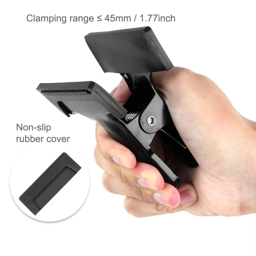 Metal Camera Clip Clamp Flash Holder Mount with 360 Swivel Photography Ball-Head 1/4