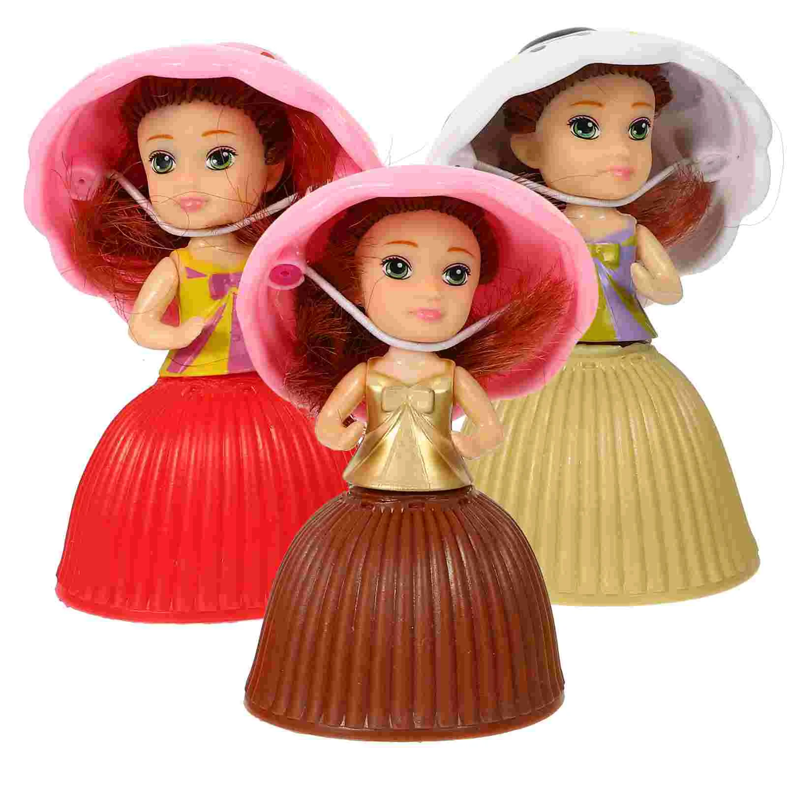 

3pcs Mini Cupcake Surprise Cupcake Gift Toys (Random Color and Style)