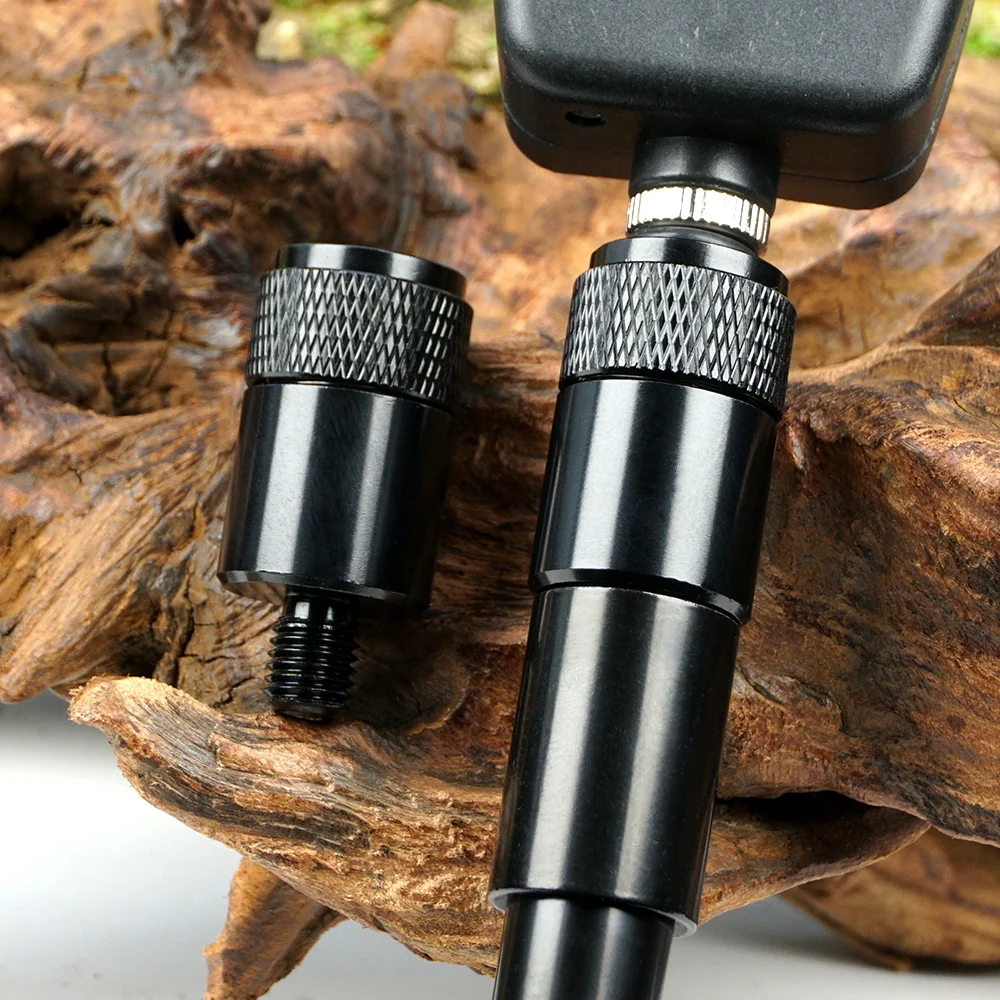 Hirisi 2pcs Quick Change Connector for Carp Fishing Aluminum Twist-Lock Adapter Secure & Durable Rod Pod Fishing Accessories