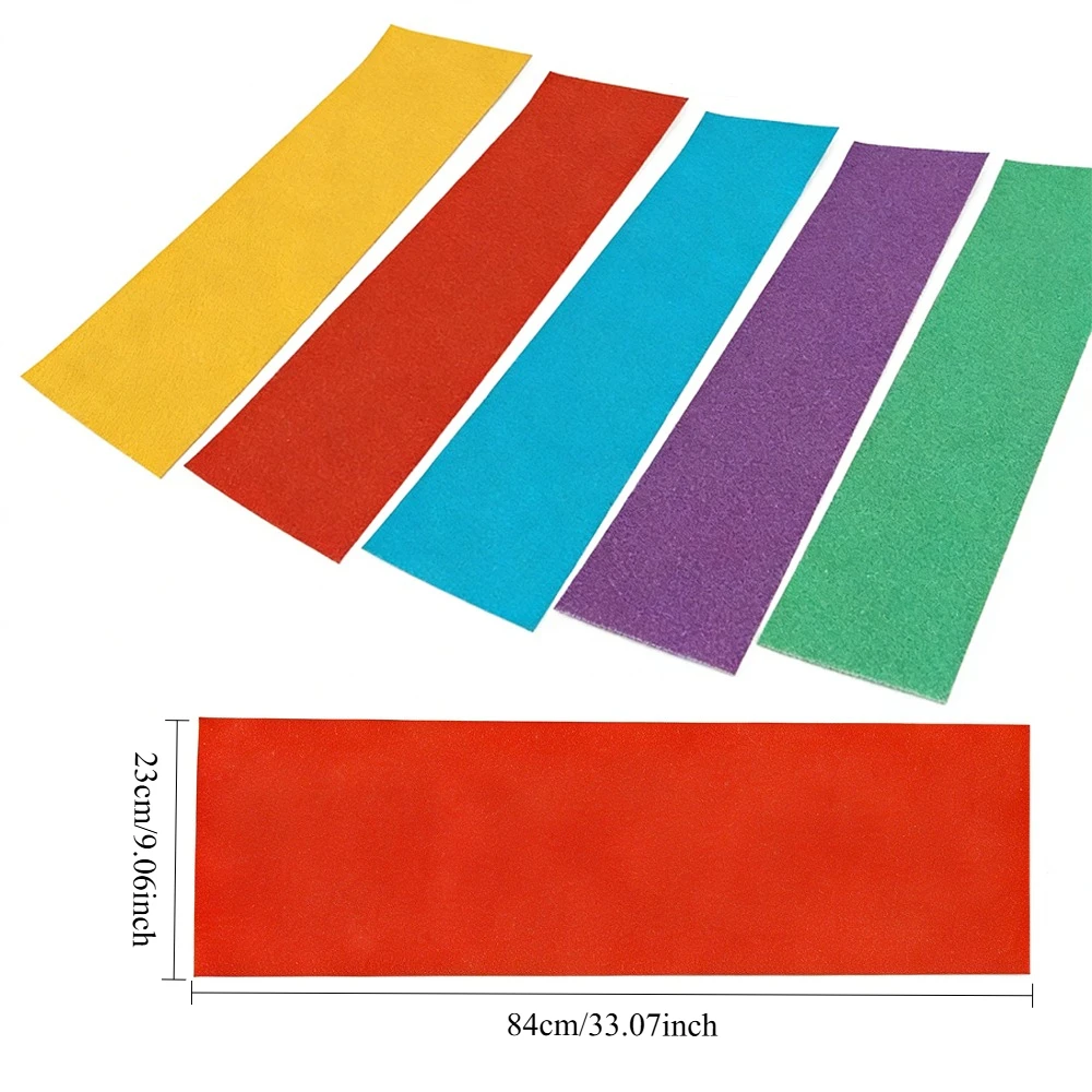 84*23cm Skateboard Deck Sandpaper Anti-Slip Waterproof Sandpaper Sheet Sticker for Longboard Scooter and Rollerboard Deck