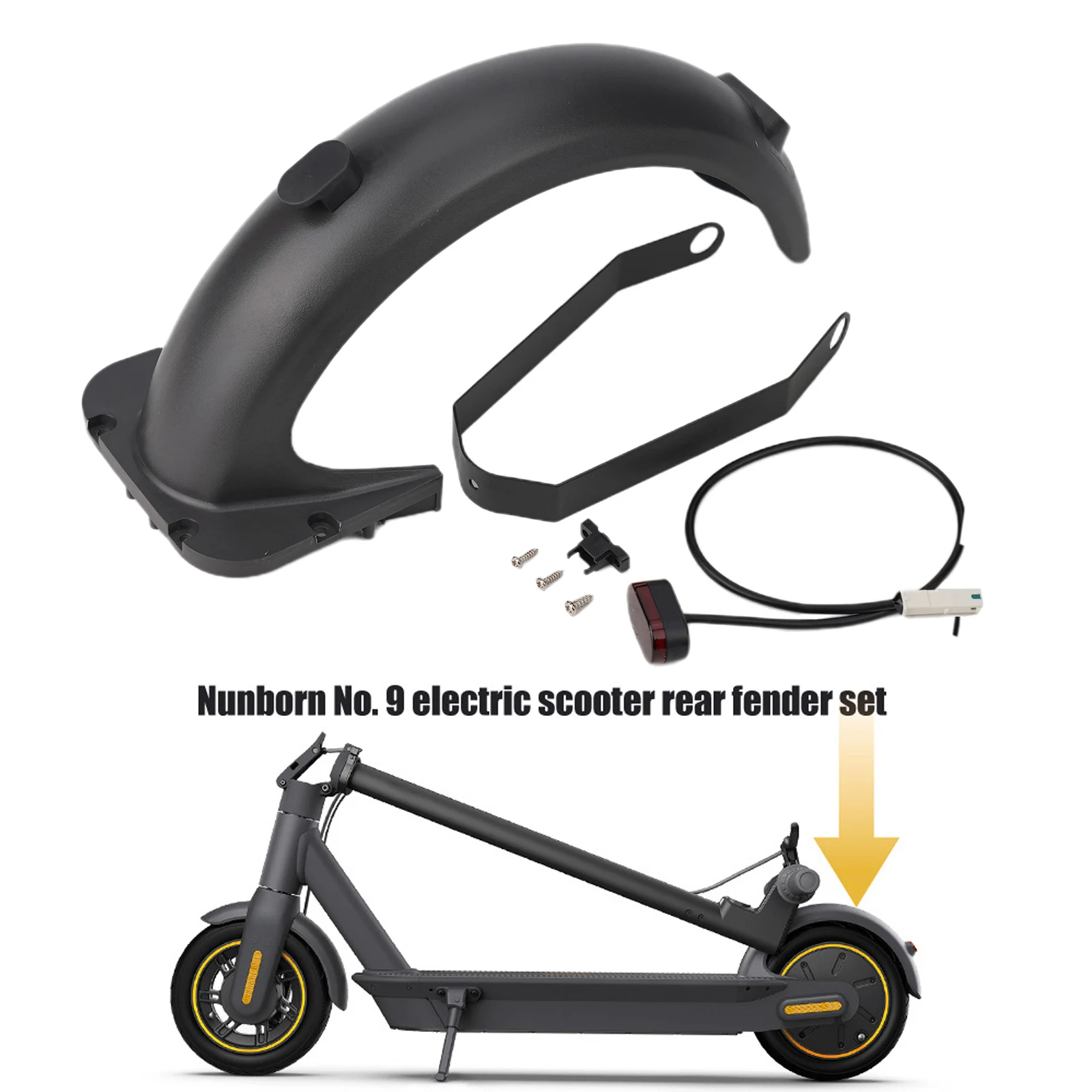 

1 шт., комплект винтов для переднего брызговика для электрического скутера для Ninebot M-ax G30, водонепроницаемый задний брызговик, велосипедный инструмент