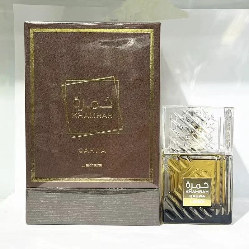 100ml Original Khamrah Qahwa ผู้ชายโคโลญจ์คุณภาพสูงอาหรับผู้หญิงน้ําหอมยาวนานเซ็กซี่ผม Body สเปรย์น้ําหอม