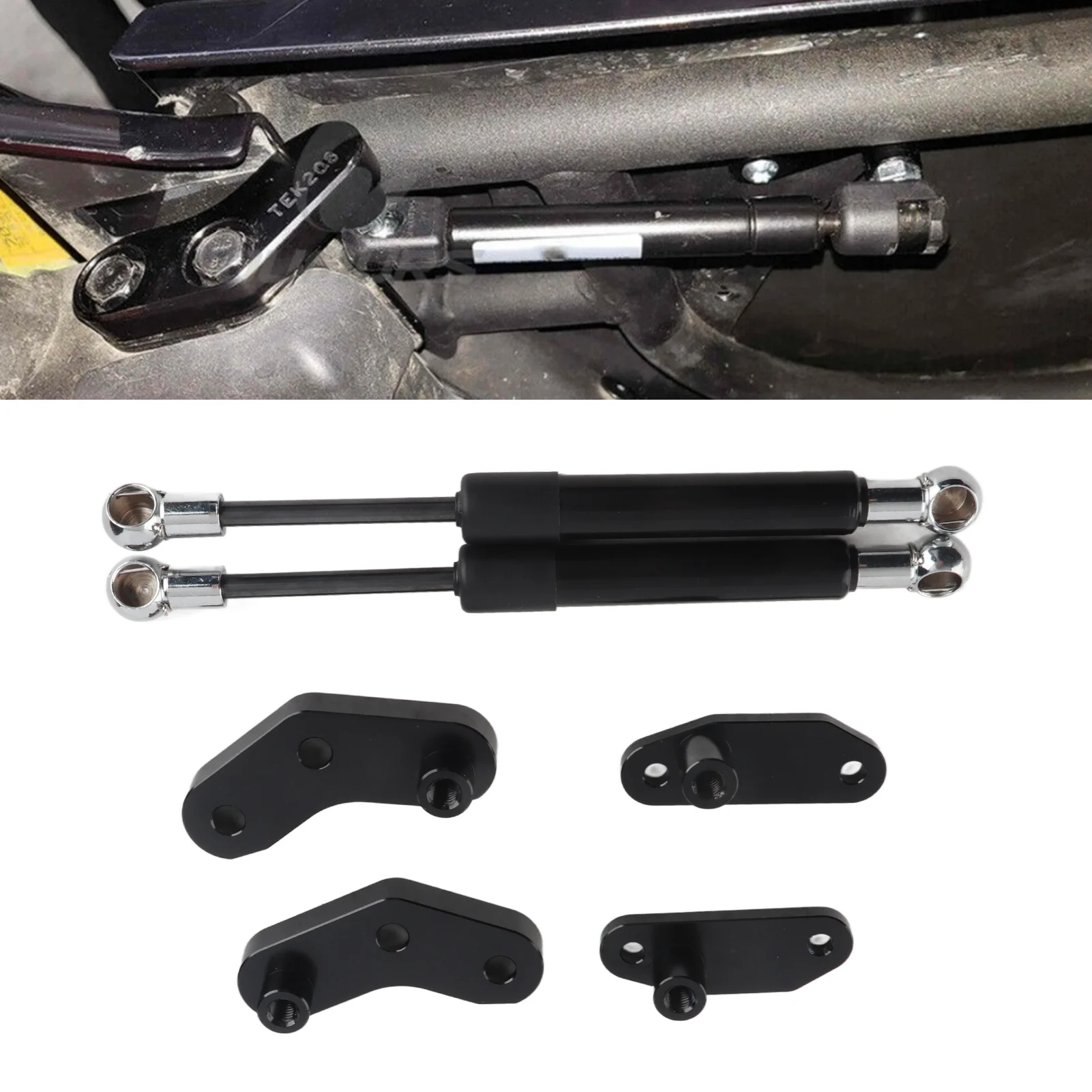 Door Opener Kit Black Anodized Iron Fit for  X3 2017‑2020 Front Rear Door Opener for