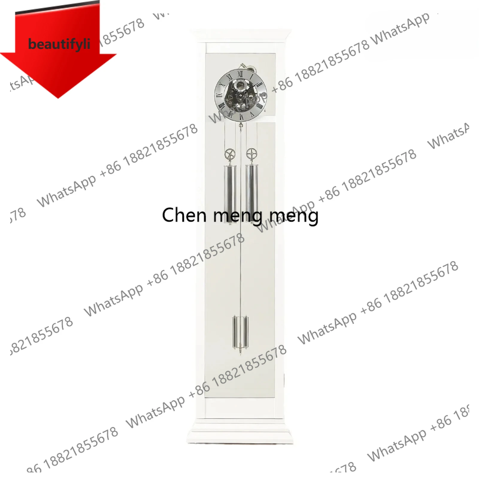

living room home high-end double hammer pull rope mechanical floor clock a48
