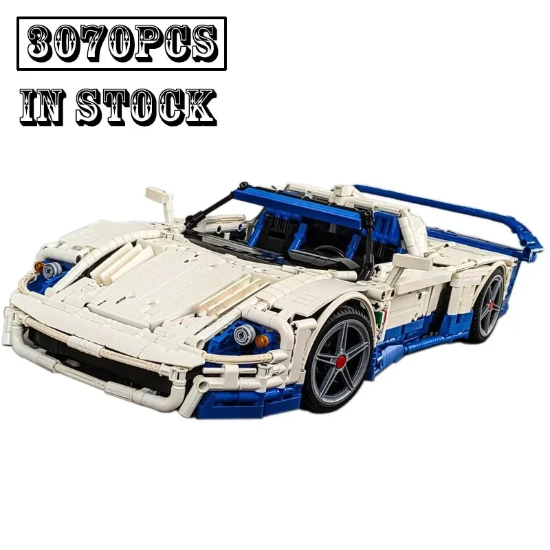 Blocos de construção de Super Racing Car for Kids, MOC-194244, Escala 1:10, Technology Assembly Toys for Boys, Modelo Hypercar, Presentes de Aniversário, Novo, MC12