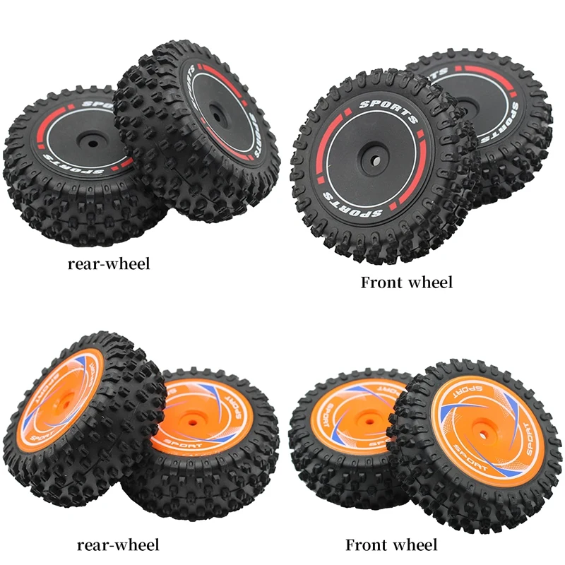 2Pcs For Wltoys 124010 1/12 RC Remote Control Car Spare Parts Tire Sets Drift Tires Durable Easy Install Easy To Use