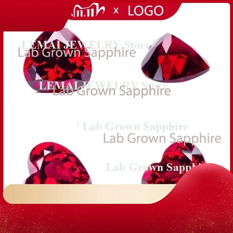 

Лабораторно выращенный сапфир огранки «сердце» для TopLab, различные цвета и размеры, материалы для изготовления ювелирных изделий своими руками, лабораторно созданный сапфировый камень AGL