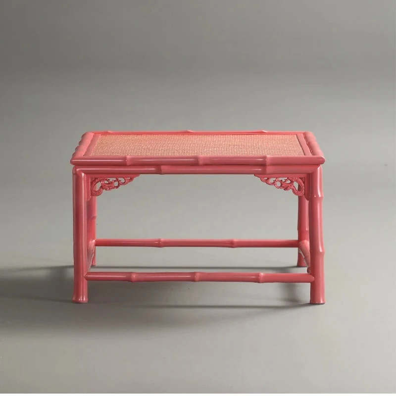 Chine coffee , pink , red ple square , bay window short tle