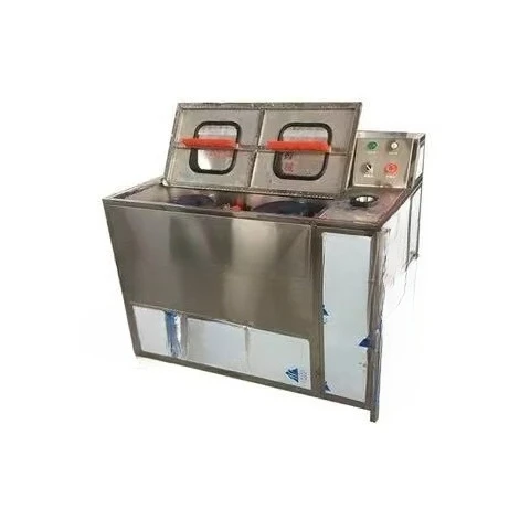 Double head paint bucket cleaning machine