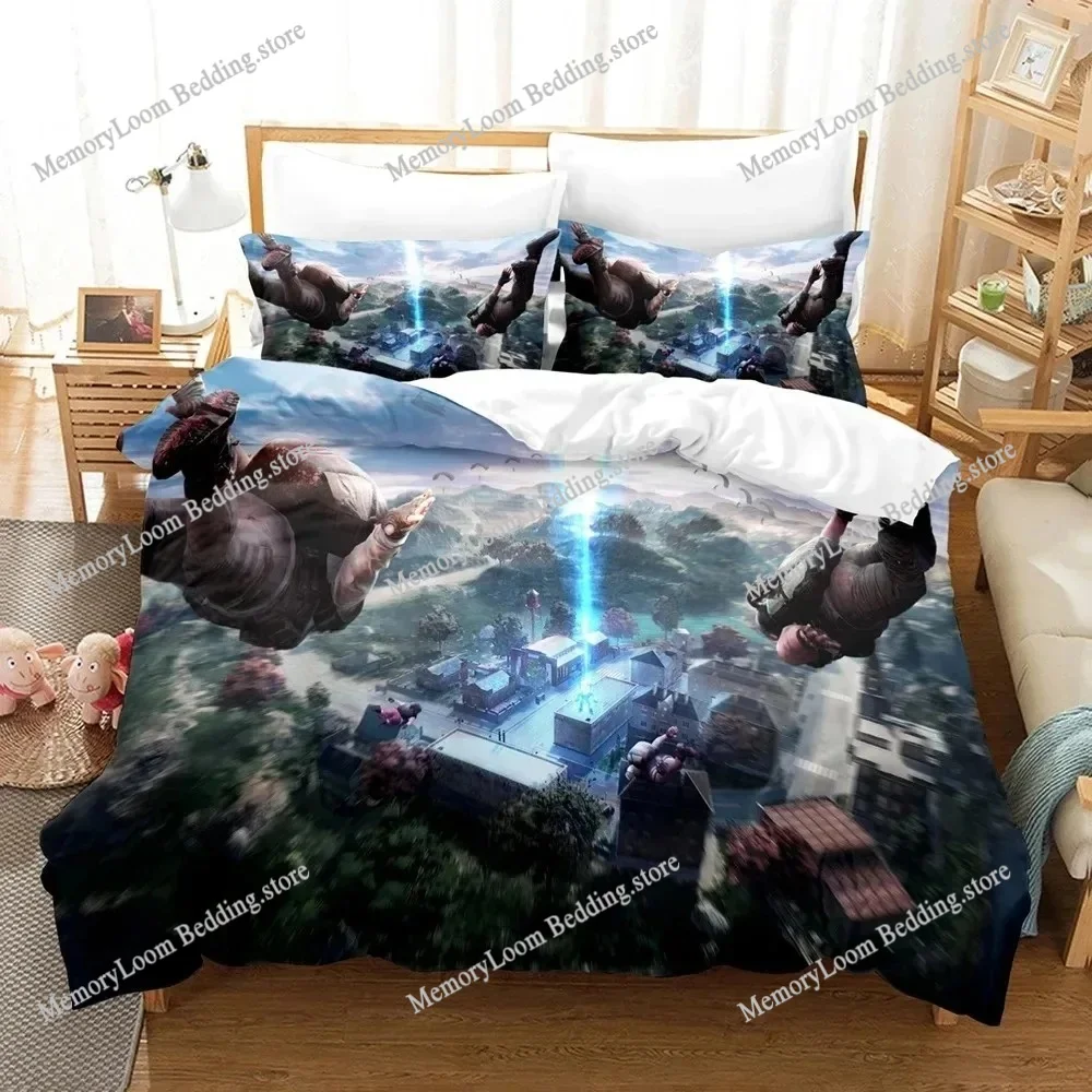 

3D Print Game Battlegrounds PUBG Bedding Set Boys Girls Twin Queen Size Duvet Cover Pillowcase Bed Boys Adult Home Textileextile