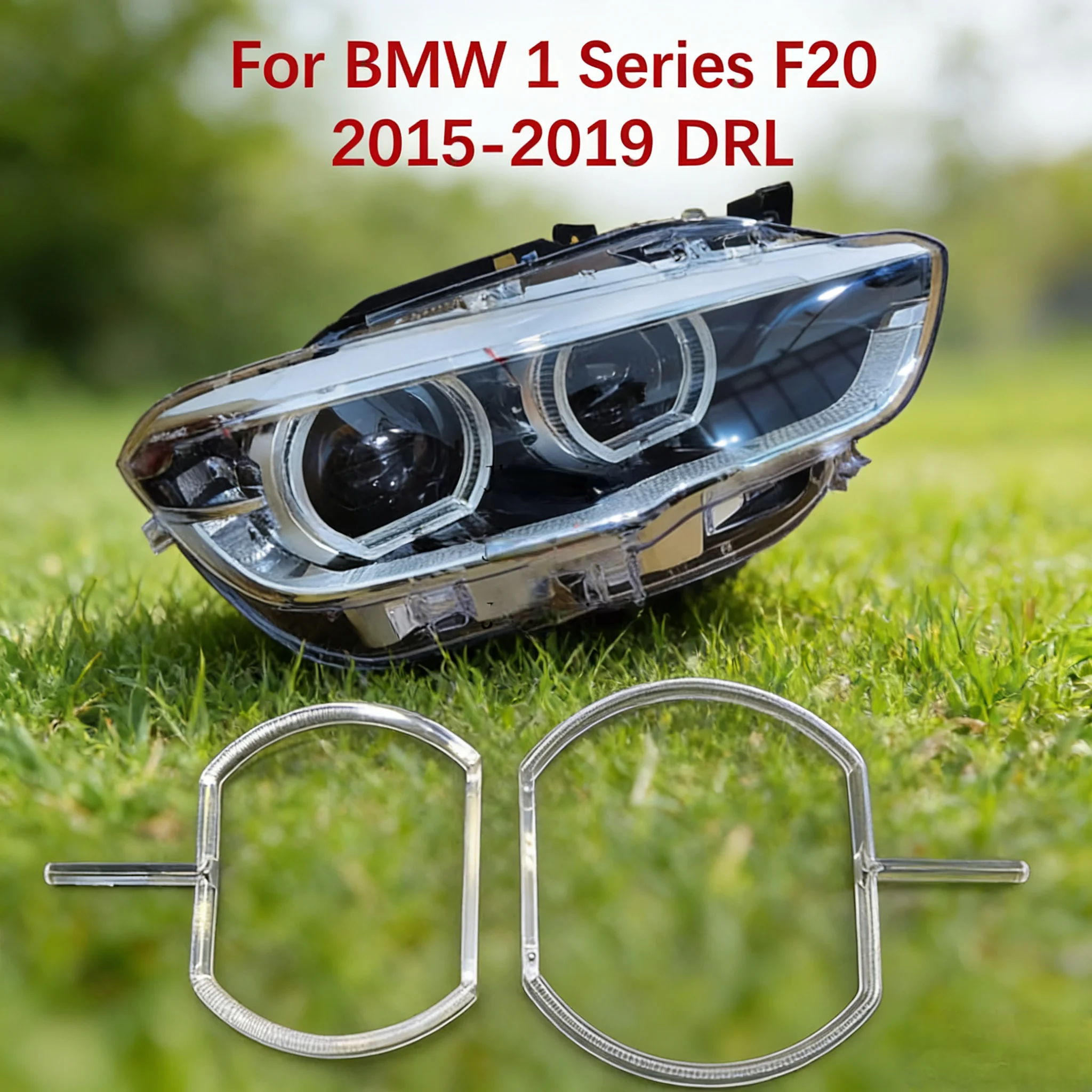 

Solve Yellowing and Dullness Suitable For BMW 1 Series F20 Ballast 2015-2019 Car Headlight DRL Guide Strip White Light Angel Eye