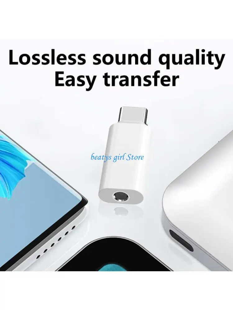 

C7AB USB to 3.5mm Headphone Adapter for Desktops Laptops Speaker Gaming Consoles