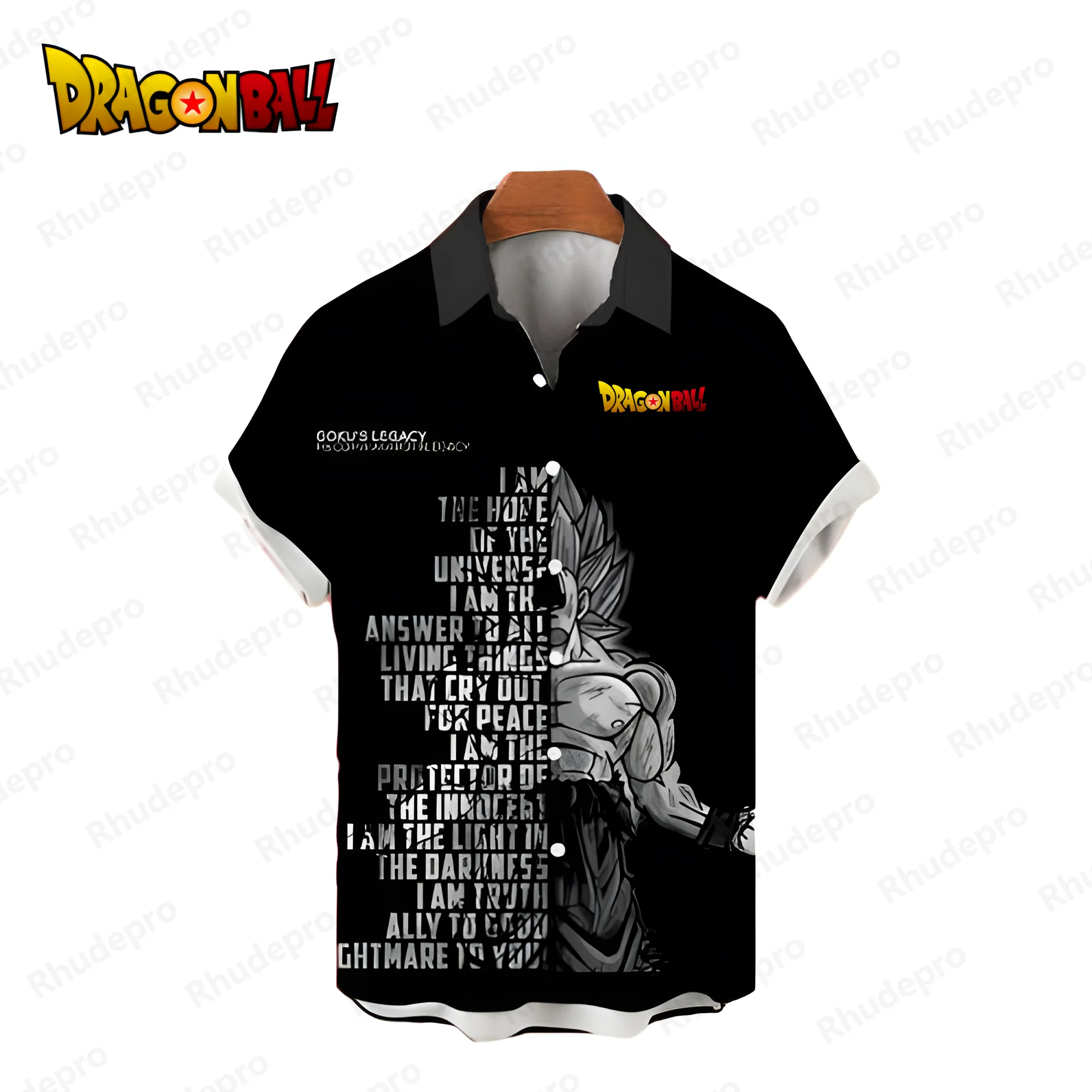 Chemises à manches courtes Vegeta pour hommes, Dragon Ball Z, Goku, chemise hawaïenne, vêtements de plage, Cool Harajuku, mode Y2K, chemisier en Y