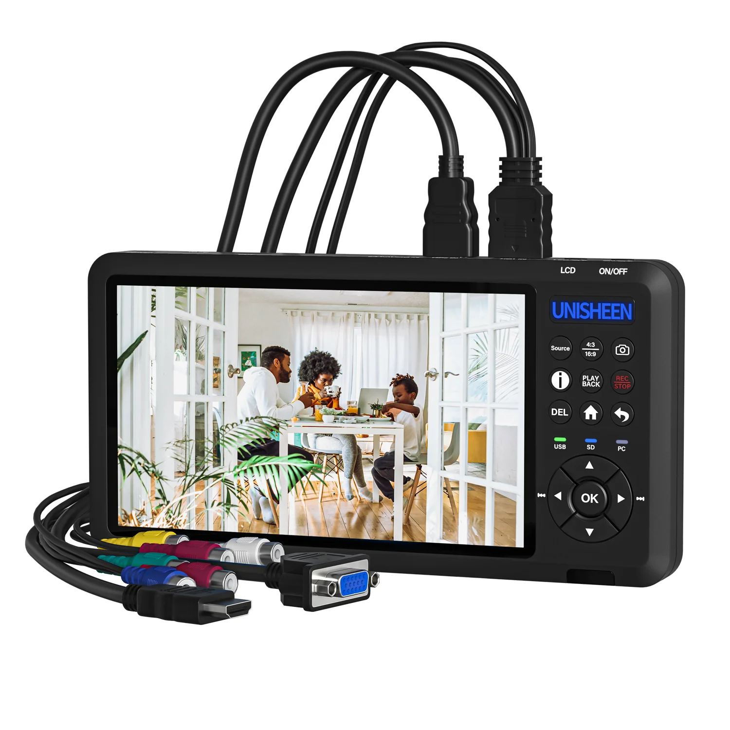 XMSJ-Custom Made StandAlone Endoscope 2 Channel 4K Switchable PIP POP PMP HDMI VGA DVI VGA Capture Card Box Video Recorder