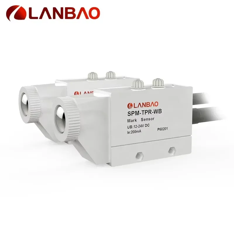 NPN PNP 24V DC Color Mark Proximity Sensors IP65 Protection 102mm Sensing Distance Cable Connection (SPM-TNR-RG)