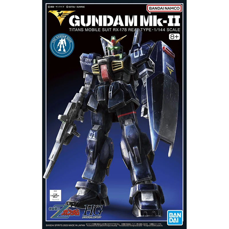 Bandai Original GUNDAM HG 1/144 Mk-II Titans Modile Suit RX-178 Real type Anime Action Figures Model Collectible Ornament