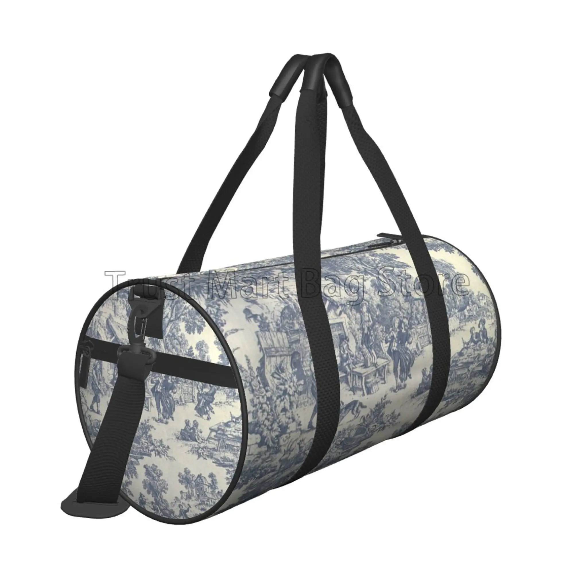 Bolsa De viaje De Toile De Jouy, bolso cruzado De gran capacidad, ideal para fin De semana, equipaje De mano, Unisex