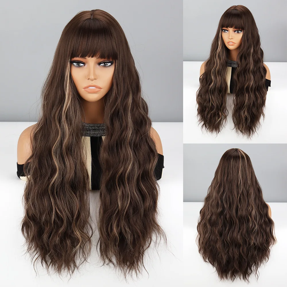 Water Ripple, Mechanized Wig, Multiple Color Designs, Gradient Hairstyle, Women's Style